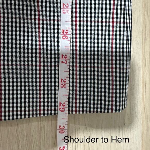 Paisley & Gray Mens Dover Notch Slim Fit Blazer Suit Jacket Black Red Check 40R - Picture 14 of 15